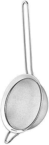 Cuisinart MCP-7NP1 Multiclad Pro Triple Ply 7-Piece Cookware Set Skillet & Mesh Strainers, 3 Pack Set, CTG-00-3MS Silver - Image 8