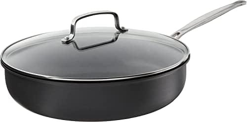 Cuisinart 12-Inch Deep Fry Pan w/Cover, Chef's Classic Nonstick Hard Anodized Collection, 622-30DFP1 - Image 2