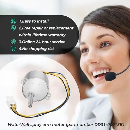 DD31-00013 Compatible with Samsung Dishwasher Water-cooled Wall Spray Arm Motor SRM-36HR Replacement Parts for Production, Saving Your Dishwasher and Bringing it Back to Life. - Image 8