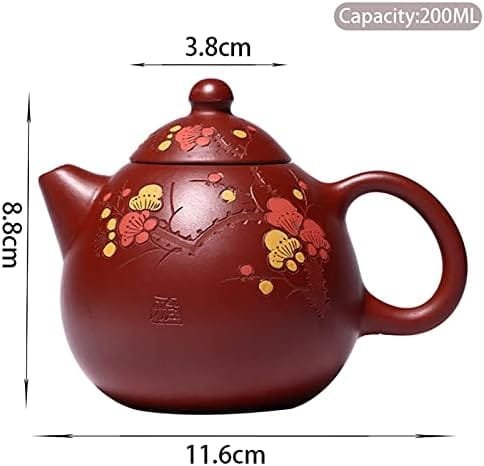 teapot 200ml Yixing Purple Clay Teapots Ball Shaped Infuser Dragon Egg Tea Pot Raw ore Beauty Kettle Handmade Zisha Tea Set - Image 3