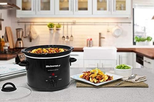 Elite Gourmet MST-350B Electric Oval Slow Cooker, Adjustable Temp, Entrees, Sauces, Stews & Dips, Dishwasher Safe Glass Lid & Crock (3 Quart, Black) - Image 8