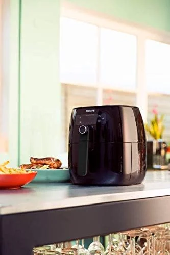 Philips Premium Digital Airfryer with Fat Removal Technology and Party Master Accessory Kit with Double Layer Rack and Silicone Muffin Cups-for Philips Compact Airfryer Models, Silver/Red - Image 19