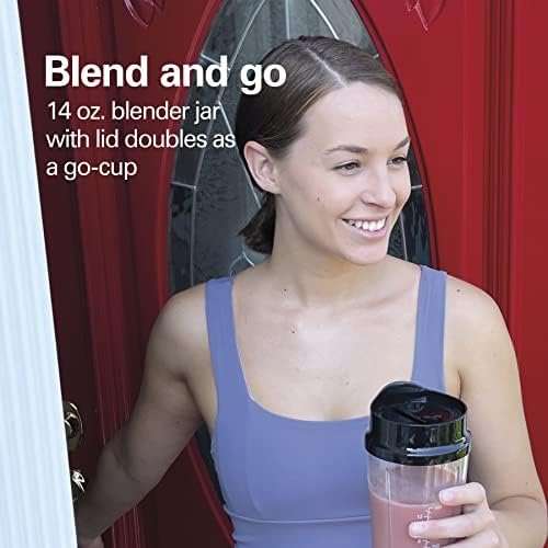 Hamilton Beach 10-Cup Food Processor & Vegetable Chopper with Bowl Scraper, Stainless Steel (70730) and Personal Blender for Shakes and Smoothies with 14 Oz Travel Cup and Lid, Black (51101AV) - Image 7