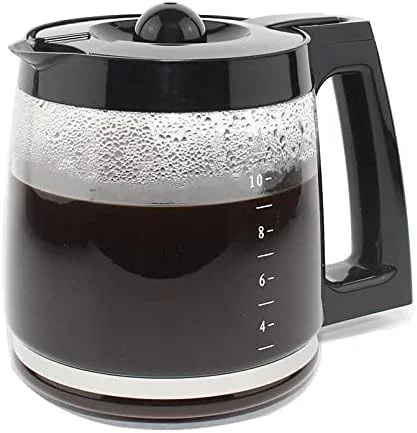 12-Cup Replacement Glass Carafe Pot Compatible with Hamilton Coffee Maker Models 46310, 49976, 49966, 49350, 49957, 49954, 49933, 49980A, 49980Z, 49983, 49618, 46300, 49950 - Image 2