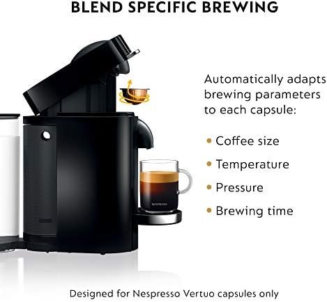 Nespresso VertuoPlus Deluxe Coffee and Espresso Machine by De'Longhi with Milk Frother, 4 Cups, Piano Black - Image 6