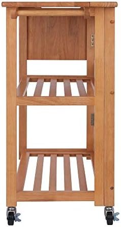 Winsome Radley Kitchen Cart, Light Oak - Image 9