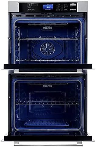 COSMO COS-30EDWC 30 in. Electric Double Wall Oven with 5 cu. ft. Capacity, Turbo True European Convection, 7 Cooking Modes, Self-Cleaning in Stainless Steel - Image 7