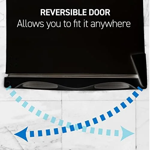 Commercial Cool Upright Freezer, Stand Up Freezer 6 Cu Ft with Reversible Door, Black - Image 3