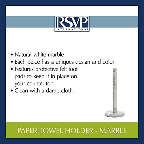 RSVP International Kitchen Collection Countertop Paper Towel Holder, Marble 5.13 x 12.75 - Image 7
