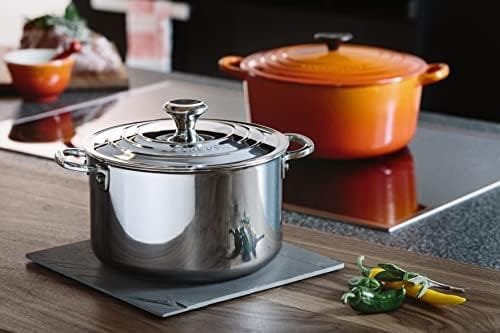 Le Creuset Tri-Ply Stainless Steel 7 Quart Stockpot - Image 7