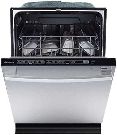 Dishwasher, Kalamera 24 inch Built in Dishwacher with 14 Place Settings, 6 Wash Cycles and 4 Temperature Option, Energy Save with Low Water Consumption and Quiet Operation - Stainless Steel - Image 2