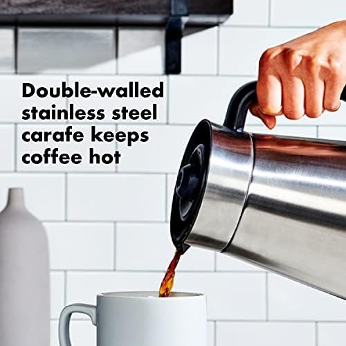 OXO Brew 9 Cup Stainless Steel Coffee Maker,Silver, Black - Image 5