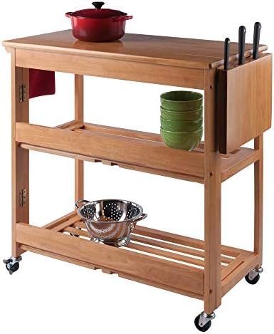 Winsome Radley Kitchen Cart, Light Oak - Image 14