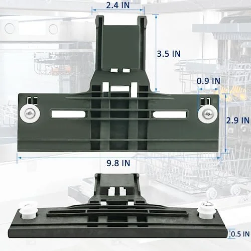 2 Pack Upgraded W10350376 Dishwasher Top Rack Adjuster Part Repair Kit with W10195840 & W10195839 & W10250160 & W10508950 Upper Parts Replacement for Whirlpool Kenmore Kitchenaid Dishwasher - Image 5