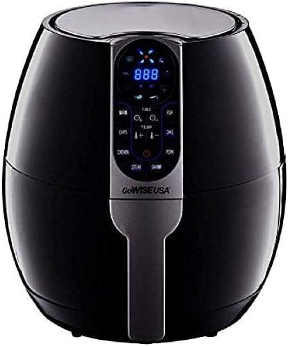 GoWISE USA 3.7-Quart Programmable Air Fryer with 8 Cook Presets, GW22638 - Black - Image 2