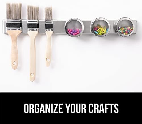 The Original Gorilla Grip Stainless Steel Magnetic Knife Holder, Heavy Duty Magnet Strip for Knives, Wall or Refrigerator Mounted Bar, Easy Install Rack, Securely Store and Organize Kitchen, 10 Inch - Image 10