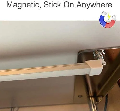 Milpoel LED Strips Craft Light Under Cabinet Lighting Bar Built-in Magnets, USB Powered Counter Lighting Bar, LED Closet Light,3 Color Temperature - Image 7