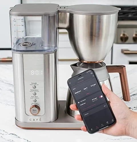 Café Specialty Drip Coffee Maker | 10-Cup Insulated Thermal Carafe | WiFi Enabled Voice-to-Brew Technology | Smart Home Kitchen Essientials | SCA Certified, Barista-Quality Brew | Stainless Steel (Renewed) - Image 4