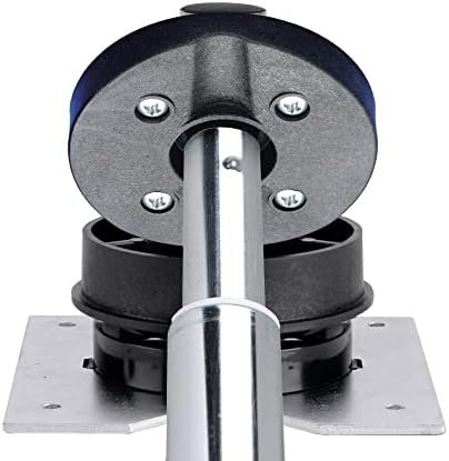 Rev-A-Shelf 2 Tier Kidney Cut Lazy Susan for Corner Base Cabinets, Plastic, 24" Double Shelf Swivel Kitchen Spice/Can Organizer, White, 3472-24-11-52 - Image 9