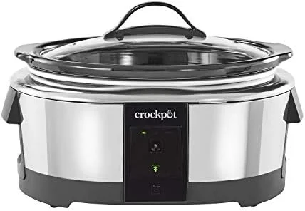 Crock-Pot 6 Quart Programmable Slow Cooker and Food Warmer Works with Alexa, Stainless Steel (2139005) - Image 2