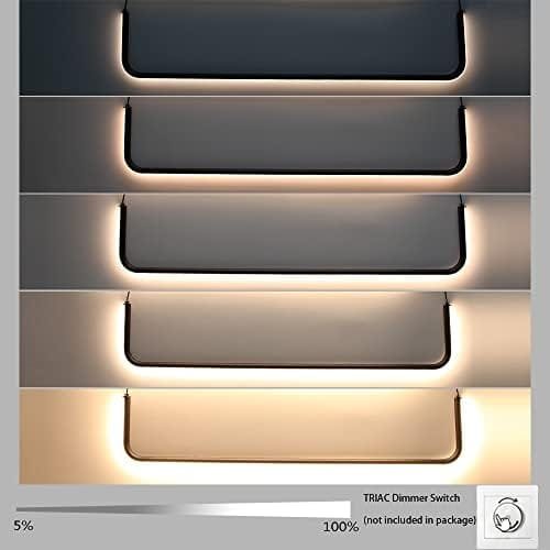 Sedelan Modern Linear Chandelier, Dimmable LED Pendant Light Fixtures, 2 Lights Pendant Lighting for Kitchen Island Dining Room Bar, Black, 3000K - Image 7