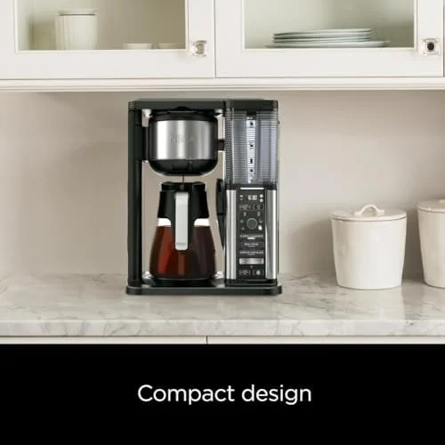Ninja CM401 Specialty 10-Cup Coffee Maker, with 4 Brew Styles for Ground Coffee, Built-in Water Reservoir, Fold-Away Frother & Glass Carafe, Black, 50 Oz. - Image 10