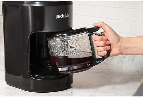 Proctor Silex Coffee Maker, Works with Smart Plugs That are Compatible with Alexa, Auto Pause and Serve, 10-Cup, Black - Image 6