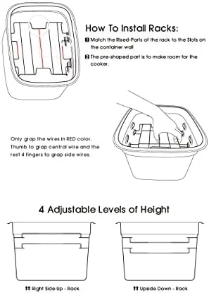 EVERIE Sous Vide Container 12 Quarts with Collapsible Hinge Lid and Removable Built-in Rack Compatible with Anova Nano AN400 and AN500-US00 and Instant Pot and Breville Joule Sous Vide Cooker - Image 5