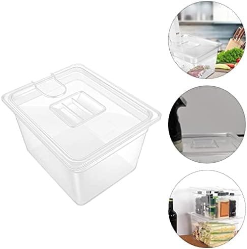 Hemoton 6L Sous Vide Container with Lid Food Storage Container Sleeve Slow Cooker Box Storage Case for Home Kitchen Transparent - Image 10