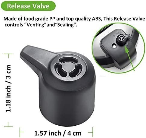 Steam Release Handle, Float Valve Compatible with Instant Pot Duo/Duo Plus 3, 6 Qt - Also Including Replacements Parts of Float Valve Gaskets and Anti-Block Shield - Image 3