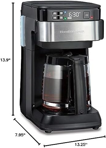 Hamilton Beach Works with Alexa Smart Coffee Maker, Programmable, 12 Cup Capacity, Black and Stainless Steel (49350) – A Certified for Humans Device - Image 10