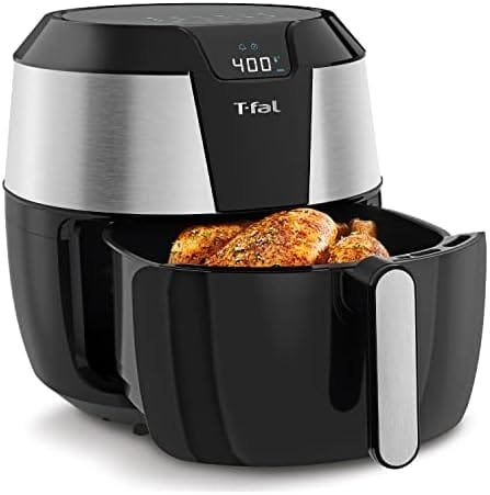 T-fal Easy Fry XXL Air Fryer & Grill Combo with One-Touch Screen, 8 Preset Programs, 5.9 quarts, Black & Stainless Steel - Image 2