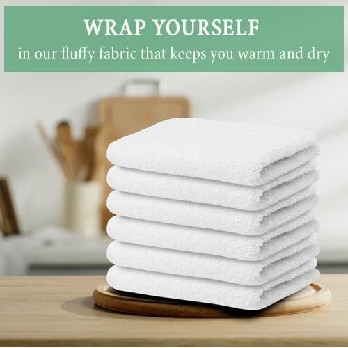 TOALLA 100% Cotton Terry Towel Cleaning Rags White 14'x17'|Pack of 60|Grade White Rags|Soft Large Cleaning Rags|Super Absorbent|Quick Dry|Multipurpose Towels|Restaurant Towels|Reusable Shop Rags - Image 5