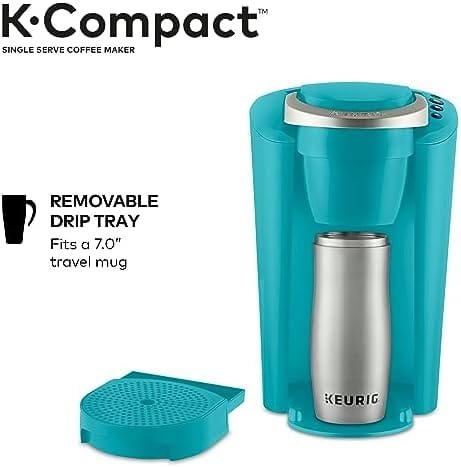 Keurig K-Compact Coffee Maker, Single Serve K-Cup Pod Coffee Brewer, Turquoise - Image 5