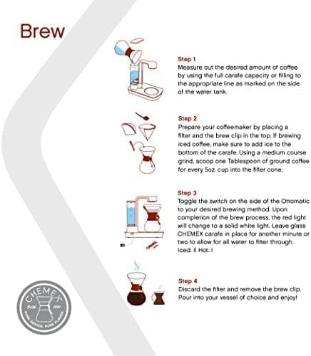 Chemex Ottomatic Coffeemaker Set - 40 oz. Capacity - Includes 6 Cup Coffeemaker - Image 6