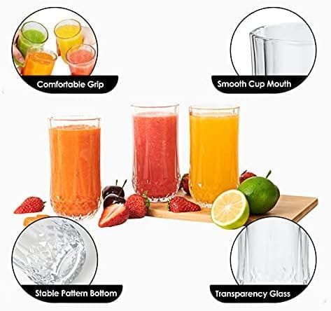 Highball Drinking Glasses Set of 12, Clear Cocktail Glasses , 11 Ounce Cups,Elegant and Durable Tall Bar Glassware Sets for Water, Juice, Cocktails, Beer, Glass Cups Set with Shockproof Package - Image 4