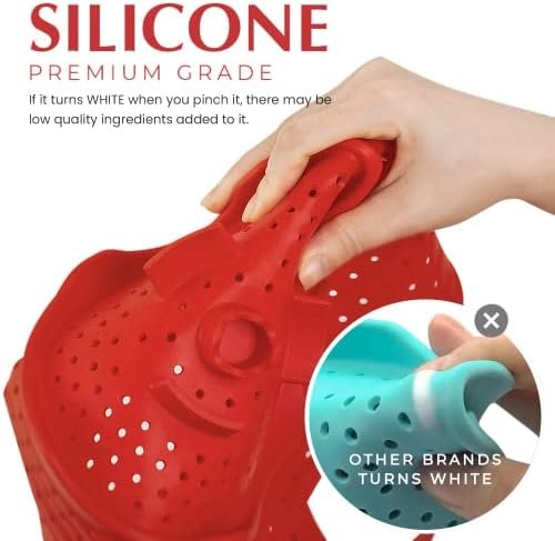 WAVELU Silicone Steamer Basket for 6 & 8 qt Instant Pot | Food Safe BPA-Free | Easy Steaming Food & Vegetable | Insta Pot, Ninja Pressure Cooker Accessories | Rust and Dent Free - Image 3