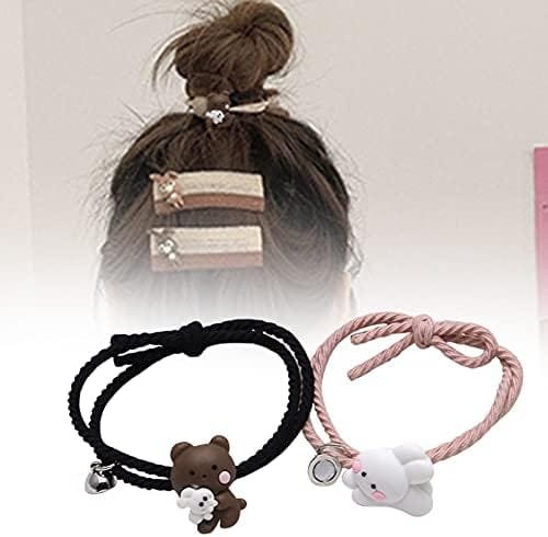 tbpersicwT Exquisite Bracelet, 2 Pieces of Couple Bracelet Cartoon Magnetic Matching Couple Wristband Jewelry Valentine's Day Fashion Accessories - Image 6