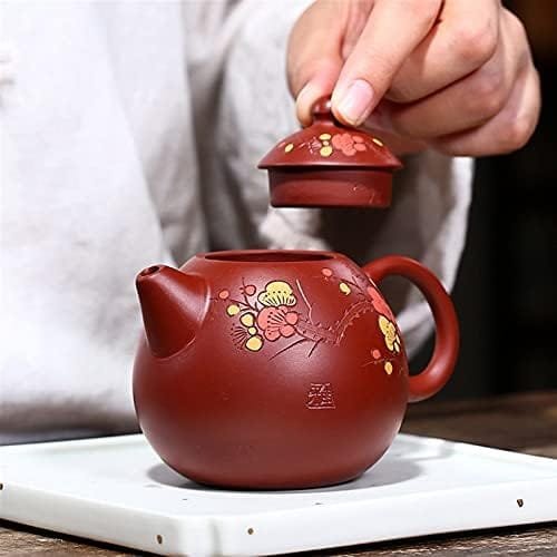 teapot 200ml Yixing Purple Clay Teapots Ball Shaped Infuser Dragon Egg Tea Pot Raw ore Beauty Kettle Handmade Zisha Tea Set - Image 8