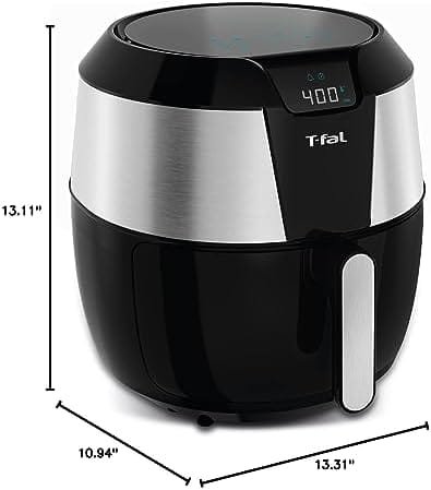 T-fal Easy Fry XXL Air Fryer & Grill Combo with One-Touch Screen, 8 Preset Programs, 5.9 quarts, Black & Stainless Steel - Image 11
