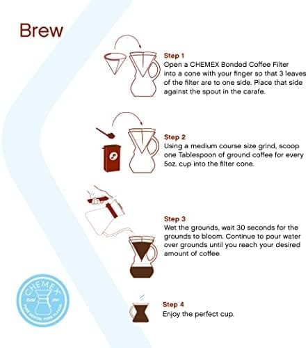 Chemex Pour-Over Glass Coffeemaker - Glass Handle Series - 6-Cup - Exclusive Packaging - Image 6