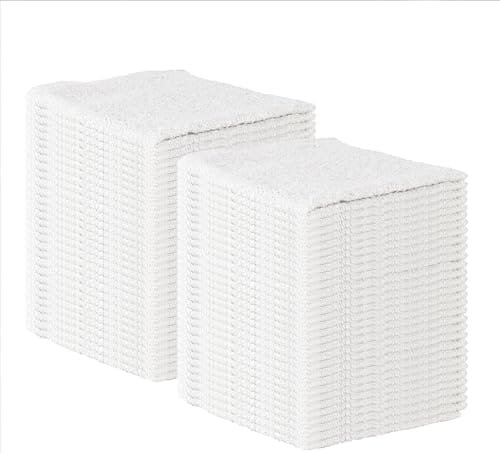 Arkwright TT60 White Terry Mop Towels Bulk - (Pack of 60) Absorbent and Quick Drying Cotton Cleaning Rags for Kitchen, Auto Shops, and Bar, 14 x 17 in, White - Image 4