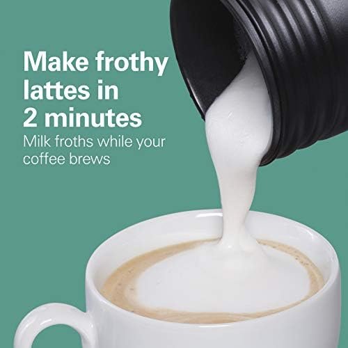 Hamilton Beach FlexBrew Single-Serve Coffee Maker with Milk Frother Compatible with K-Cup Pods and Grounds, 1cups, Black (49949) - Image 5