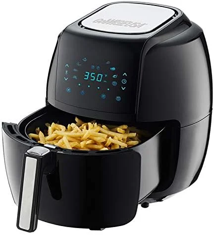 GoWISE USA 1700-Watt 5.8-QT 8-in-1 Digital Air Fryer with Recipe Book, Black - Image 4