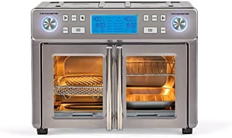 Emeril Lagasse Everyday French Door 360 Air Fryer, 25-QT Capacity, Dual Temperture Zone cooks 2 different ways, Stainless Steel - Image 5