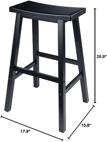 Winsome Satori Stool, 29", Black - Image 11