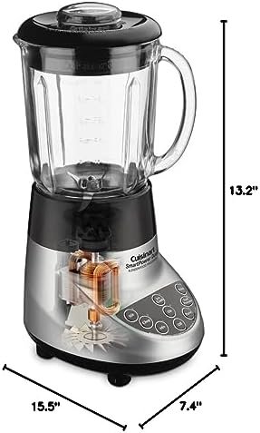 Cuisinart BFP-703BC Smart Power Duet Blender/Food Processor, Brushed Chrome, 3 cup, count of 6 - Image 8