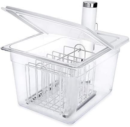 EVERIE Sous Vide Container 12 Quart with Hinge Lid and Sous Vide Rack Compatible with Breville Joule - Image 2