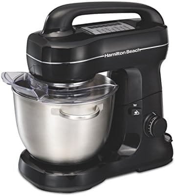 Hamilton Beach Electric Stand Mixer & 10-Cup Food Processor & Vegetable Chopper with Bowl Scraper, Stainless Steel (70730) - Image 3