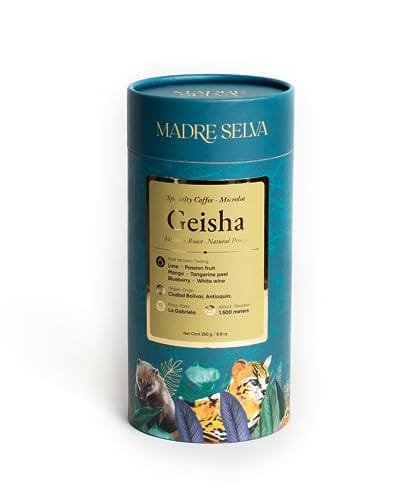 Colombian Specialty Coffee, Geisha, Cafe Madre Selva, 100% arabica Selected Coffee, Whole Beans, Medium Roast, Black Coffee, Gourmet quality, Fresh Coffee, Single Origin, 8.8 Ounce/250g - Image 2